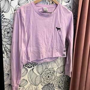 Lilac PINK Crop Long Sleeve